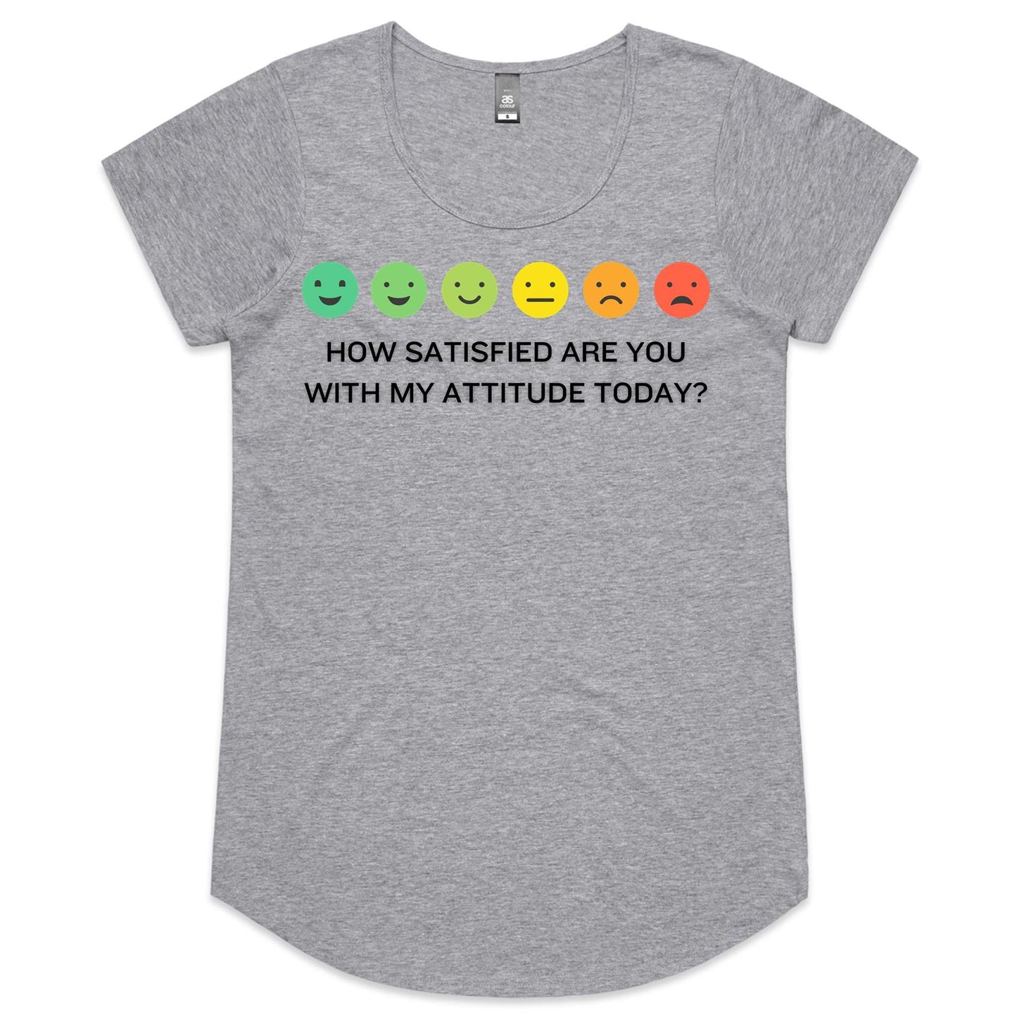 ATTITUDE RATING - AS Colour Mali - Womens Scoop Neck T-Shirt - Downscale & Healthcare from Anywhere Online Shop