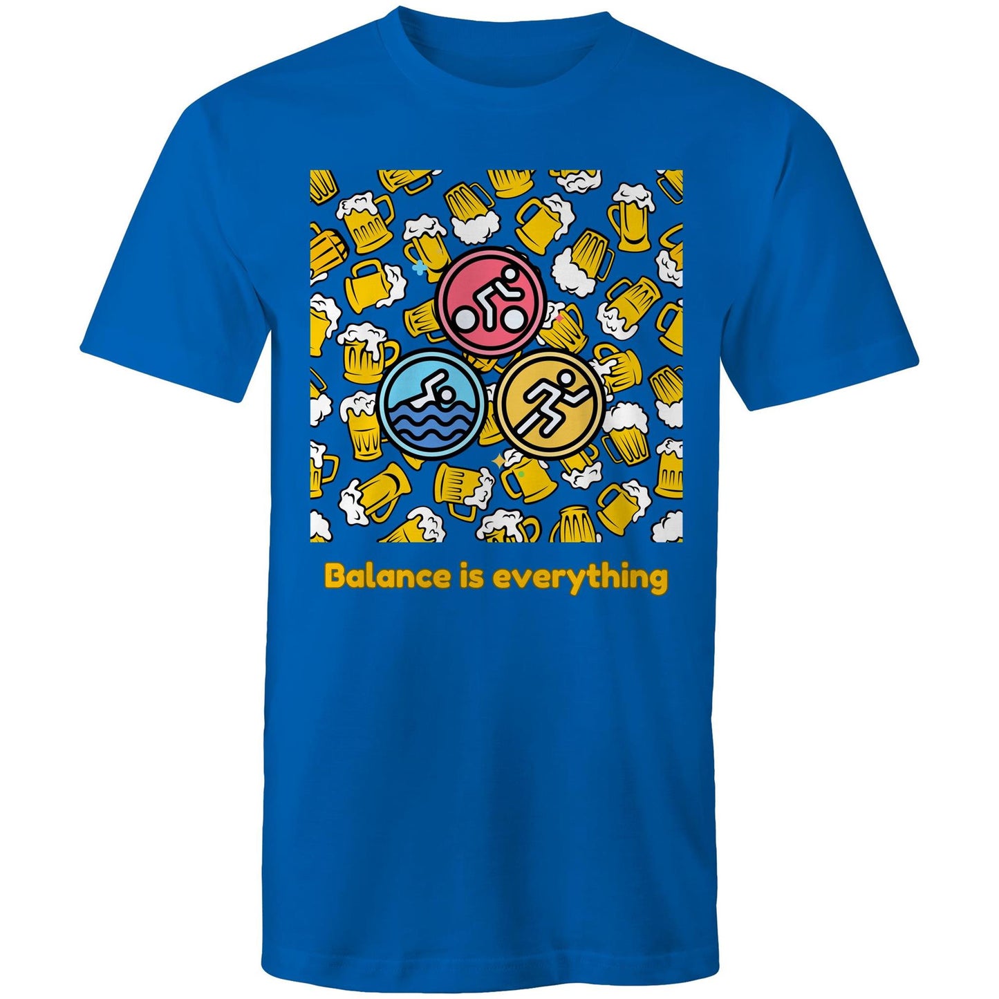 TRIATHLETE - BALANCE IS EVERYTHING - AS Colour Staple - Mens T-Shirt - Downscale & Healthcare from Anywhere Online Shop
