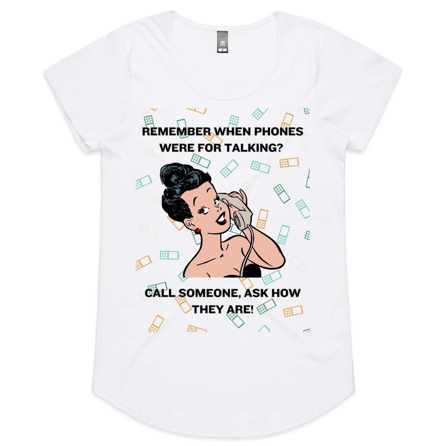 CALL SOMEONE - AS Colour Mali - Womens Scoop Neck T-Shirt