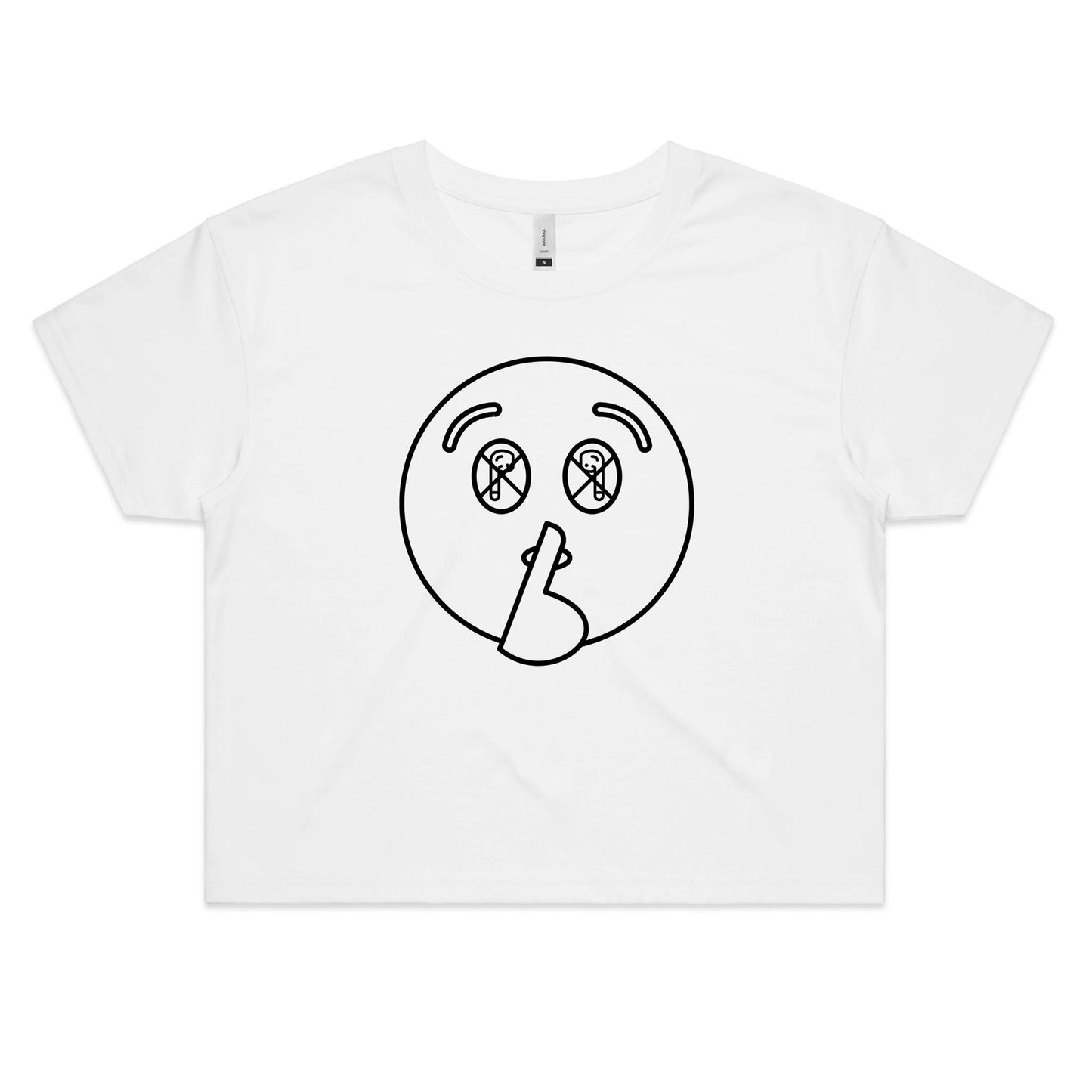 Shh - AS Colour - Women's Crop Tee