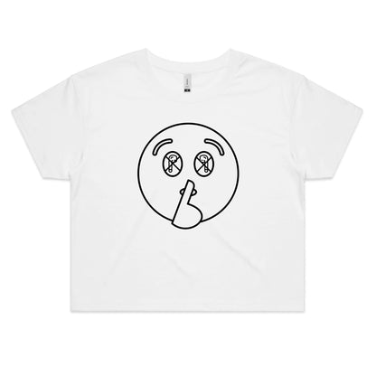 Shh - AS Colour - Women's Crop Tee