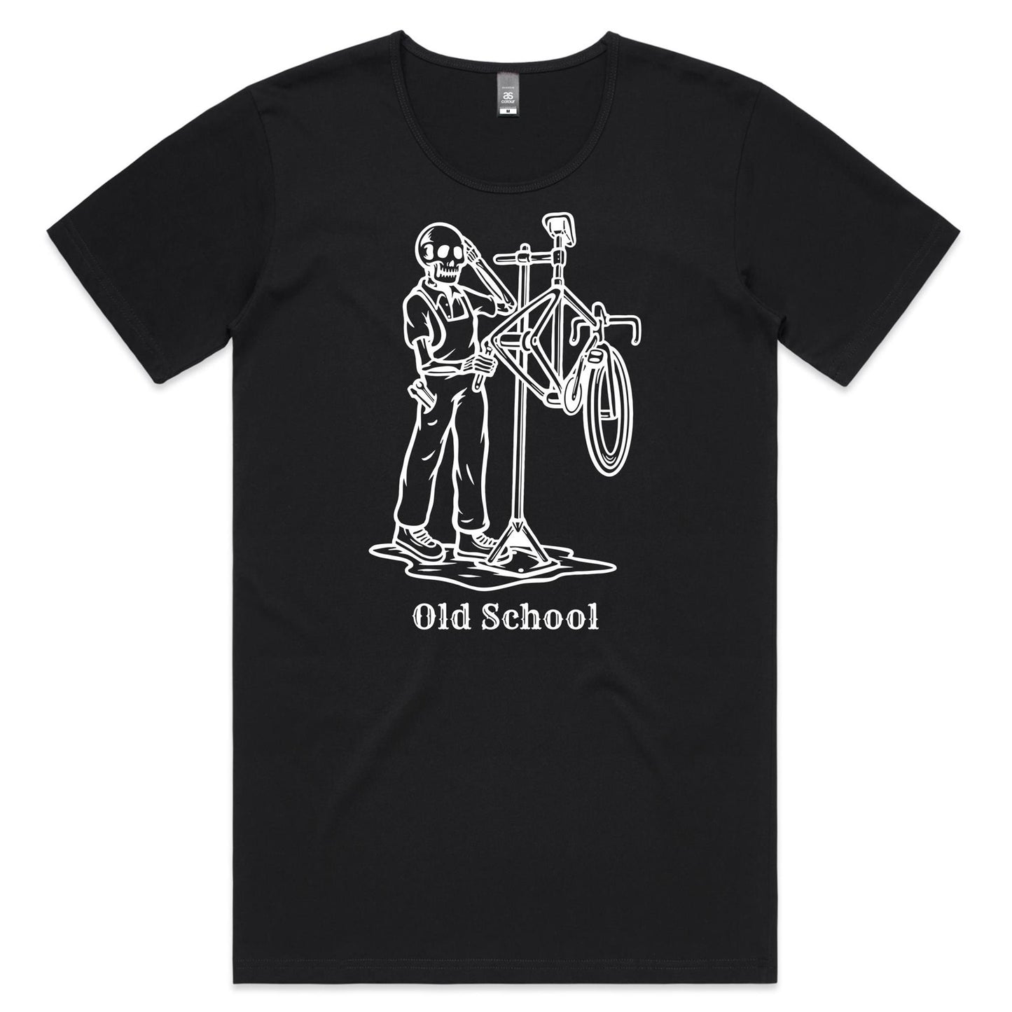 OLD SCHOOL BIKER - AS Colour Shadow - Mens Scoop Neck T-Shirt